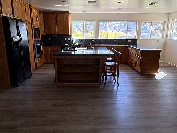 Kitchen with new flooring and paint