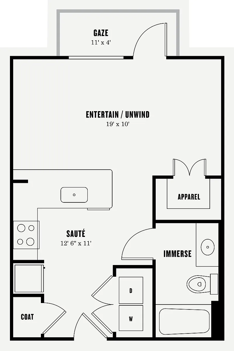 Floor plan Studio
