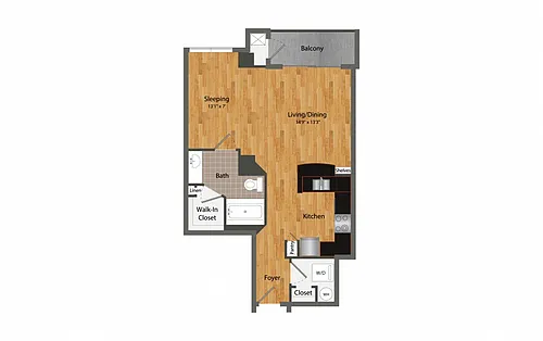 Floor plan A1 Studio
