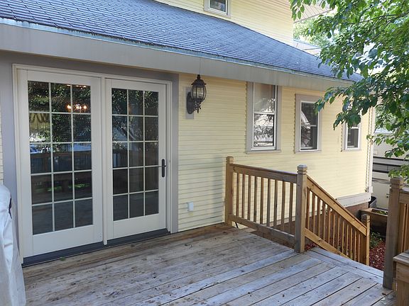 New patio doors and deck.