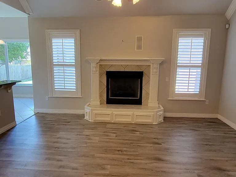 Open, vaulted Living Room