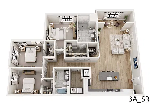 Floor plan 3A-SR