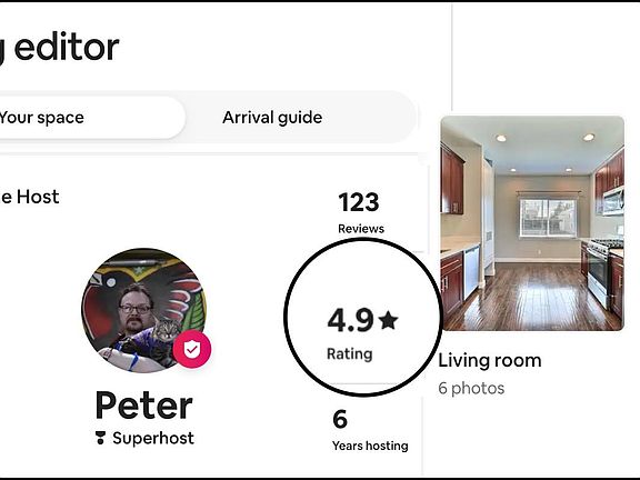 Former 4.9 Star Airbnb