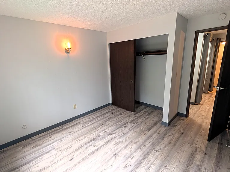 Bedroom closet space.