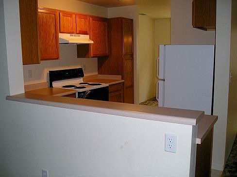 Open kitchen area