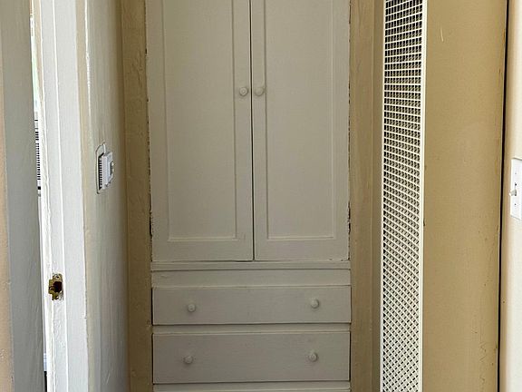 Hall with storage closet