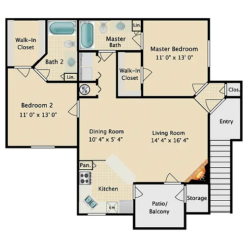 Floor plan Bermuda Deluxe