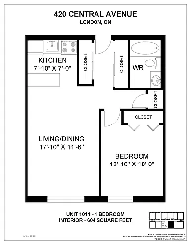 Floor plan 1 Bedroom