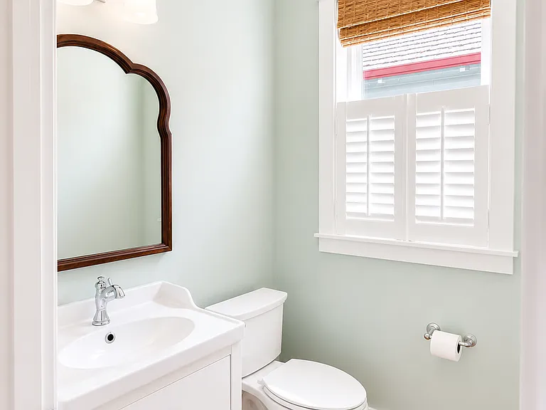 Main level half bath