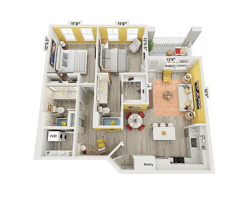 Floor plan B2 - The Pomelo
