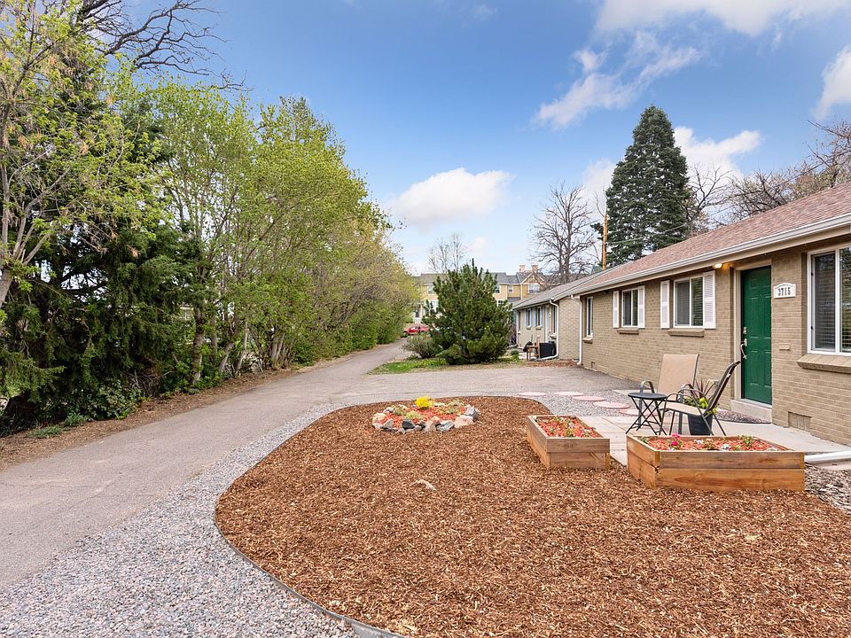 Single-Family Home on a private drive just one block from Tennyson St. business district.