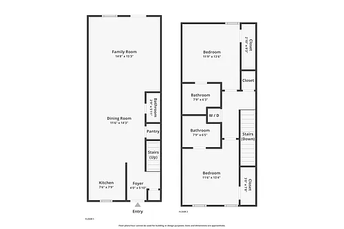 Floor plan 2 Bedroom