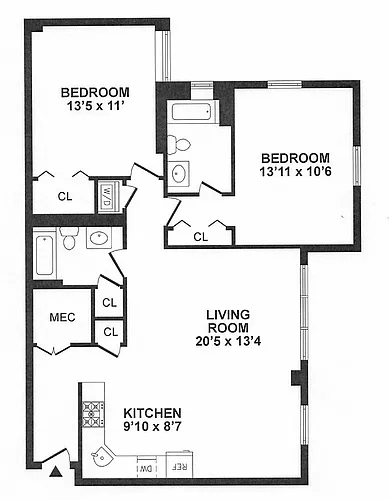 Floor plan B2BT-766 Renovated