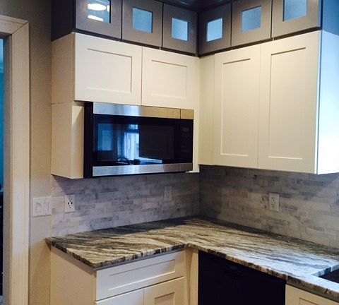 Carrara Marble back splash