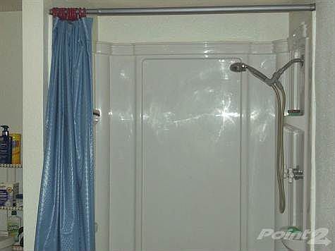 Bathroom renovation includes new shower