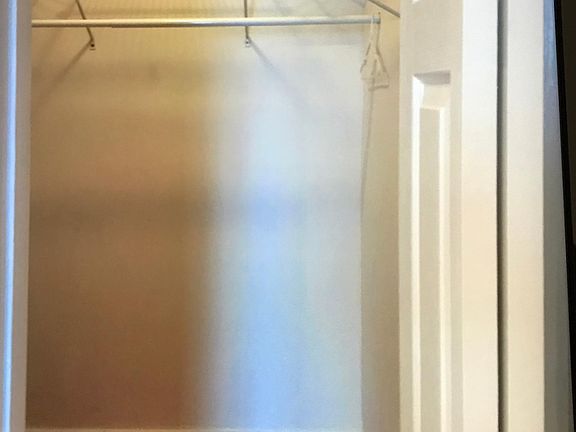 Walk in closet in bedroom