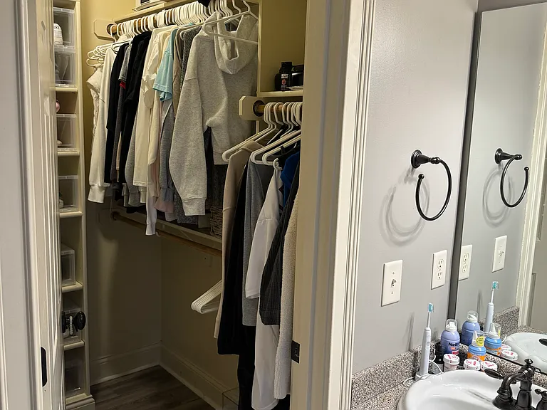 Walk-closet of master bedroom
