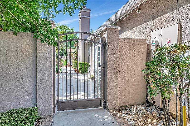 Gated Entrance to Studio