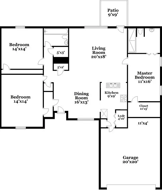 3 bed, 2.0 bath, 1501 sqft, $1,860 — Photo 2