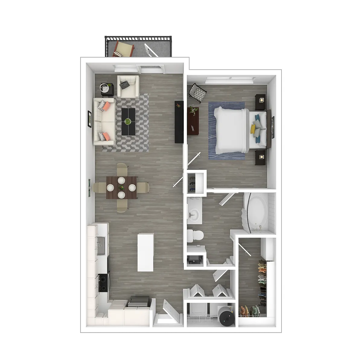 Floor plan The Galleria - Renovated