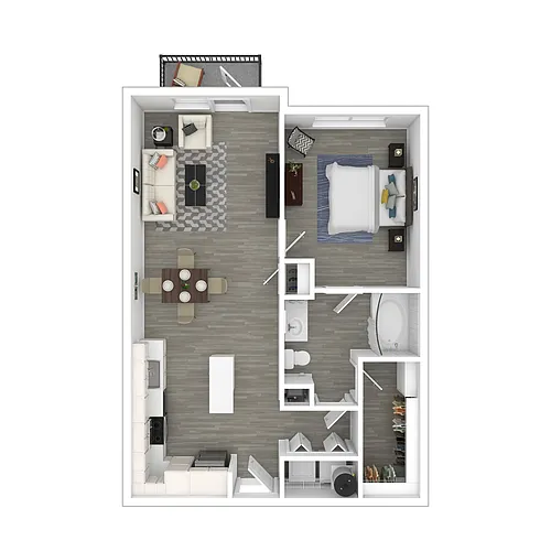 Floor plan The Galleria - Renovated