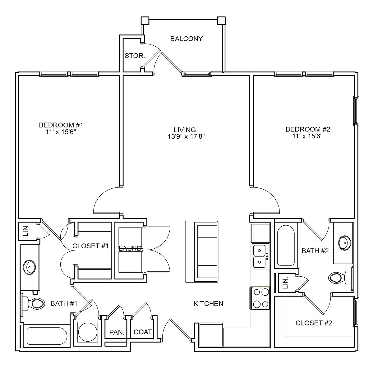 Floor plan Capital Place II - Alt