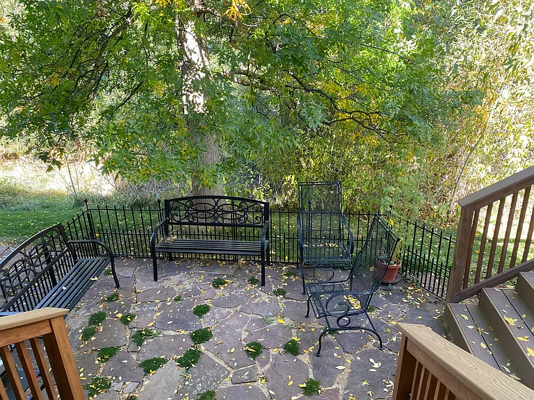 Back patio.