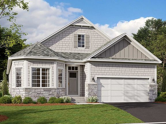 Graystone Elevation C - Stone