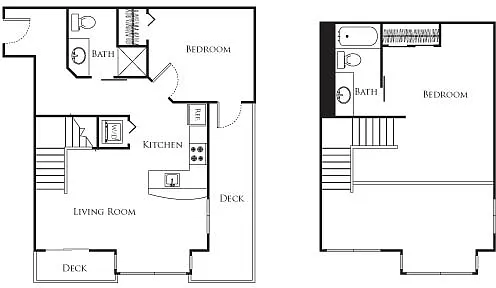 Floor plan One Bed - F1B