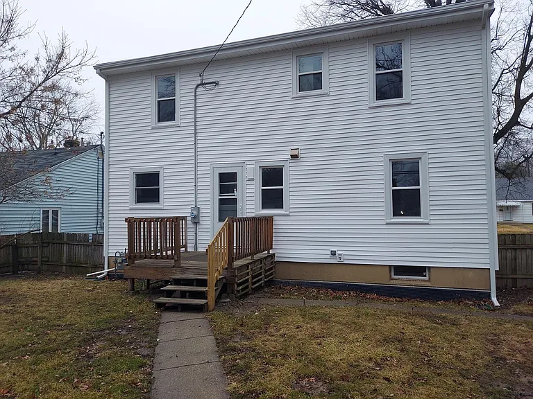 Rear of house