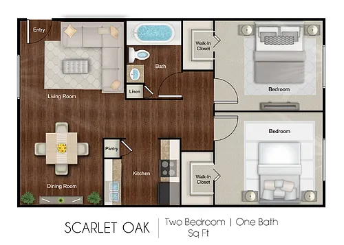 Floor plan B WB 2x1