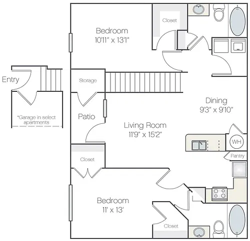 Floor plan Riverside