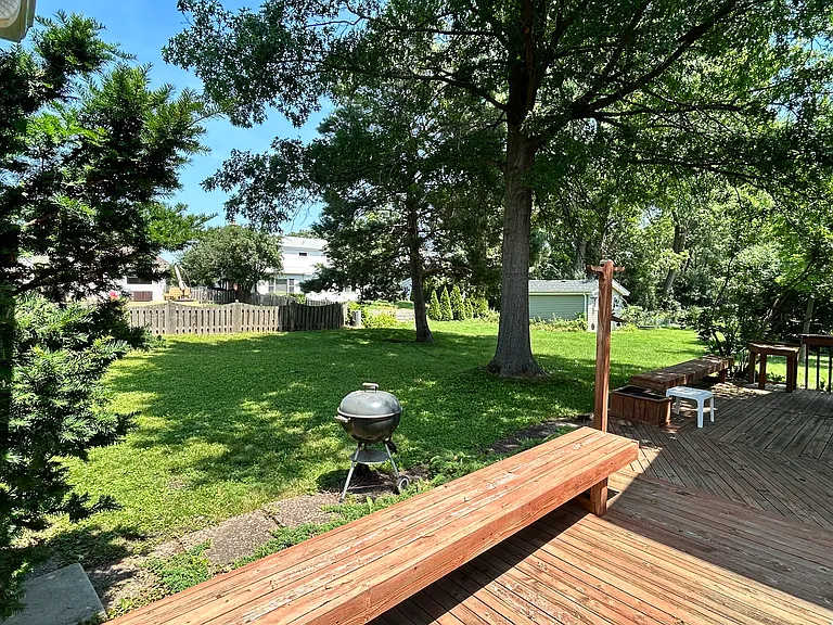 looking north from deck