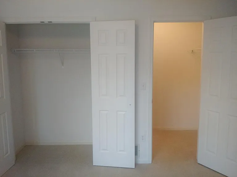 Master bedroom has 2 closets. One is a walk-in