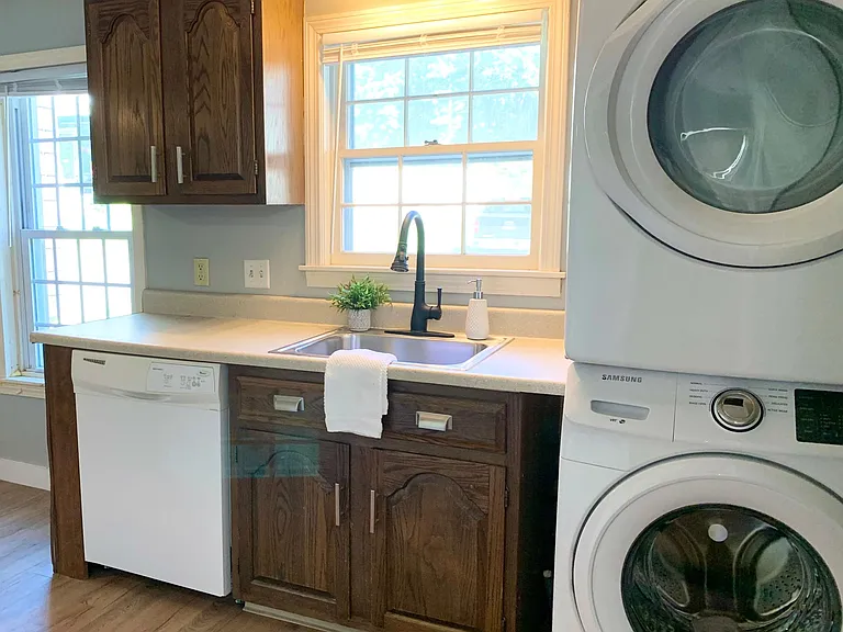 Kitchen with laundry