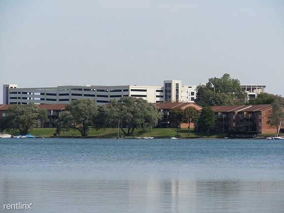 From the lake looking at the unit