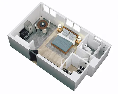 Floor plan Studio