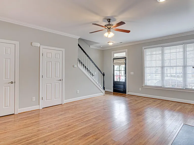Elegant Hardwood Flooring to the living area