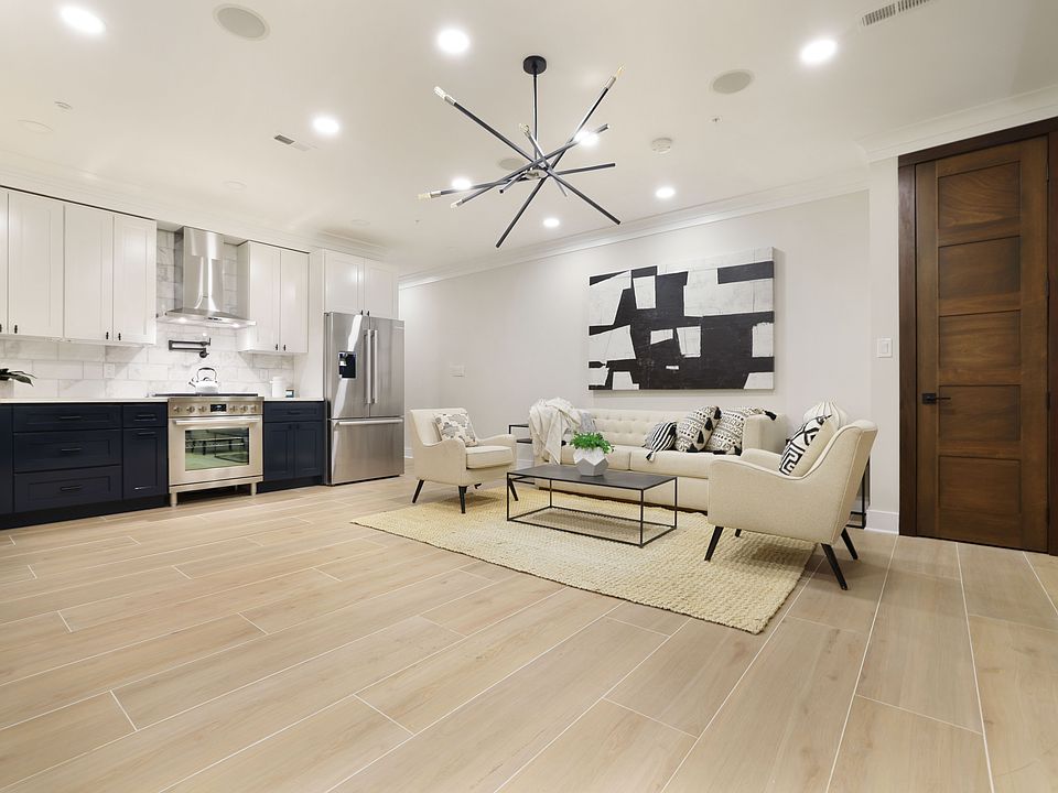 Kitchen and living area