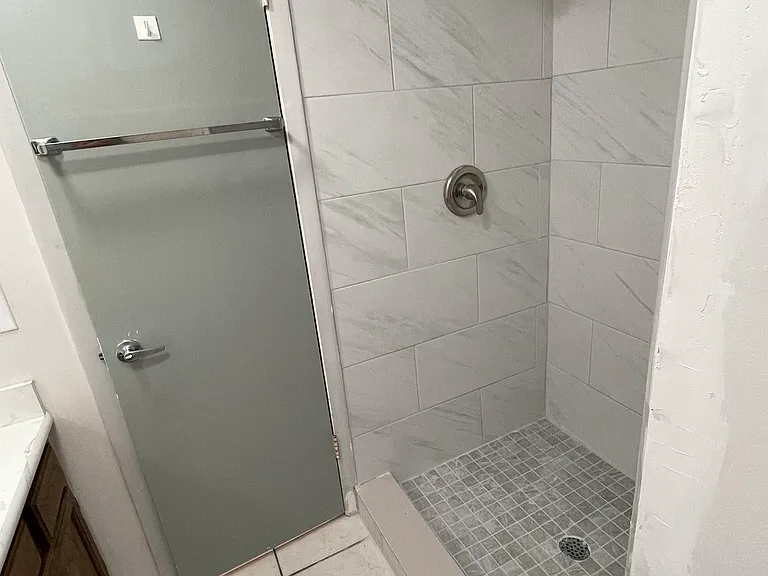 Downstairs 3/4 bath renovated walk in shower