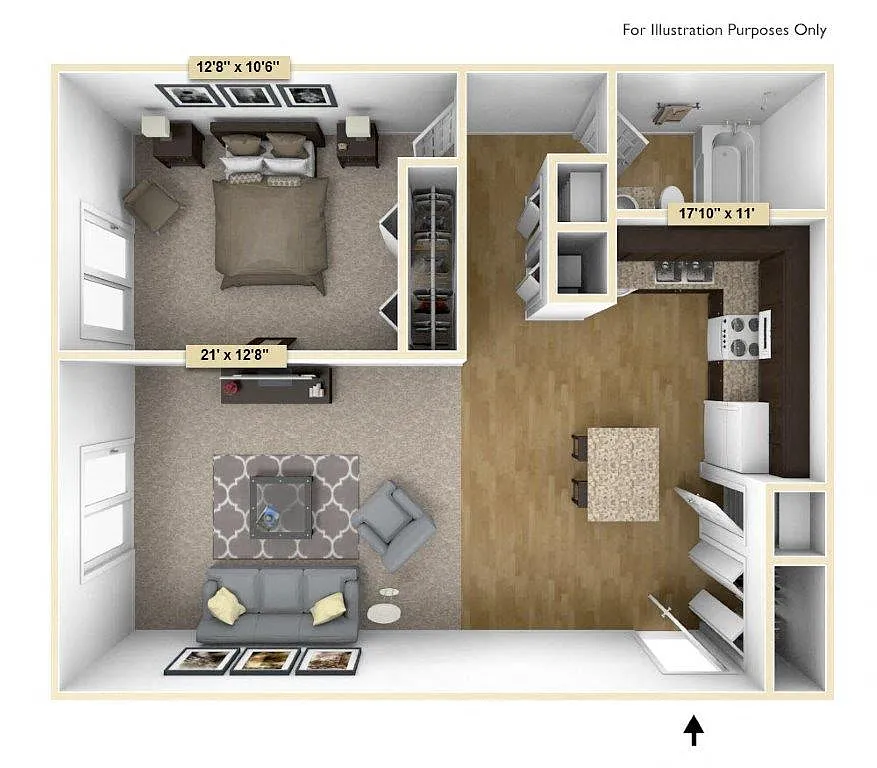 Floor plan One Bedroom Regal