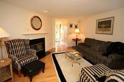 View of Living Room w/Gas Fireplance