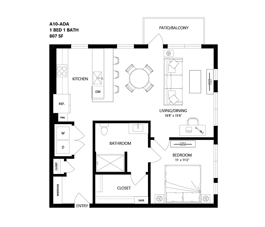 Floor plan A10-ADA
