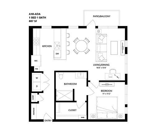 Floor plan A10-ADA