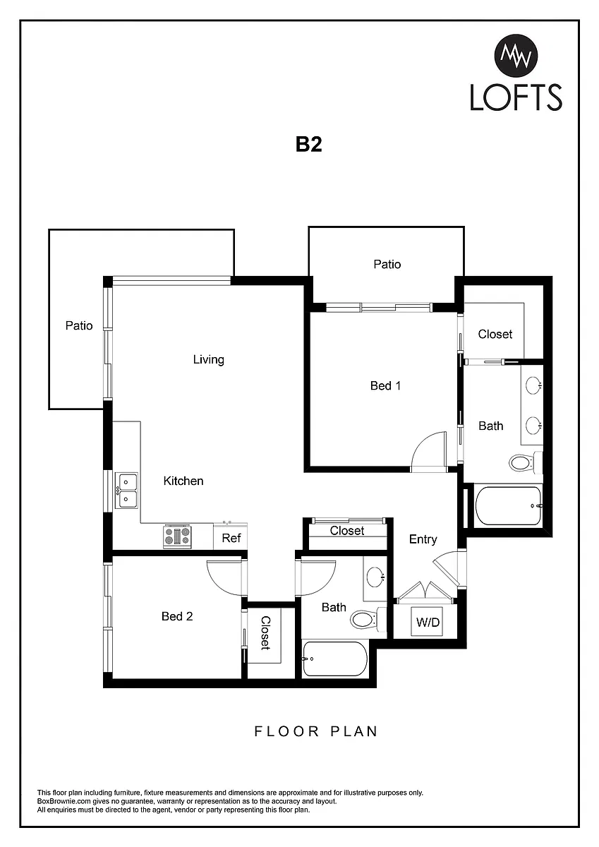 Floor plan 2B2B
