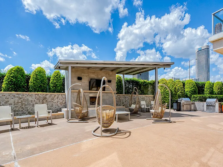 Grill by the pool and entertain guests
