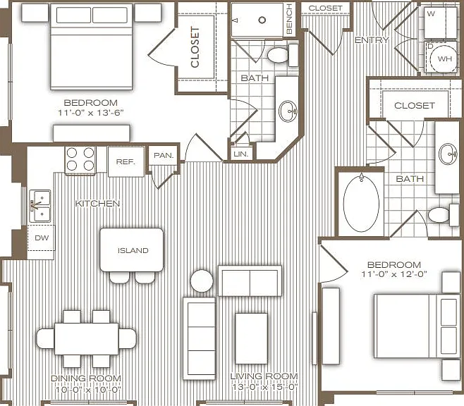 2 Bed 2 Bath 2 Bed 2 Bath