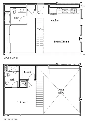Floor plan Studio Loft - F