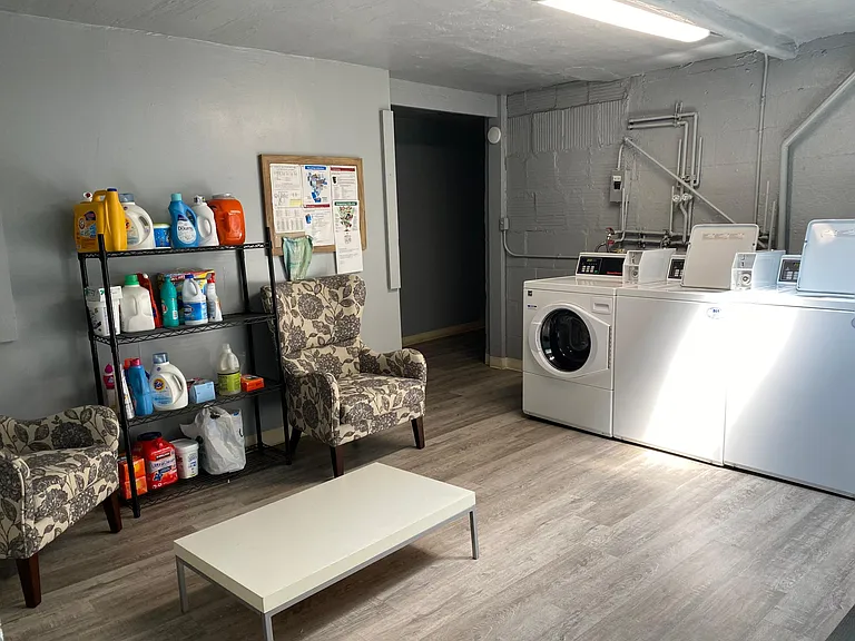 Functional laundry room. Machines operate with app (no coins!).