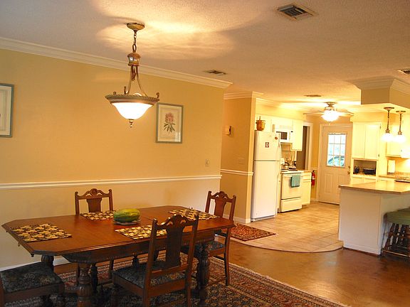 Dining room and kitchen
